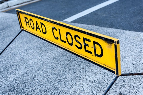 Road Closed - Emergency